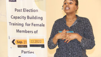 NEWA, in collaboration with Demo-Finland, provided post-election capacity building training on women’s political leadership