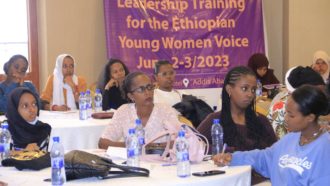 NEWA in partnership with Terre des Hommes Netherlands organized a training on Young Women Leadership for the Ethiopian Young Women Voice (EYWV) members