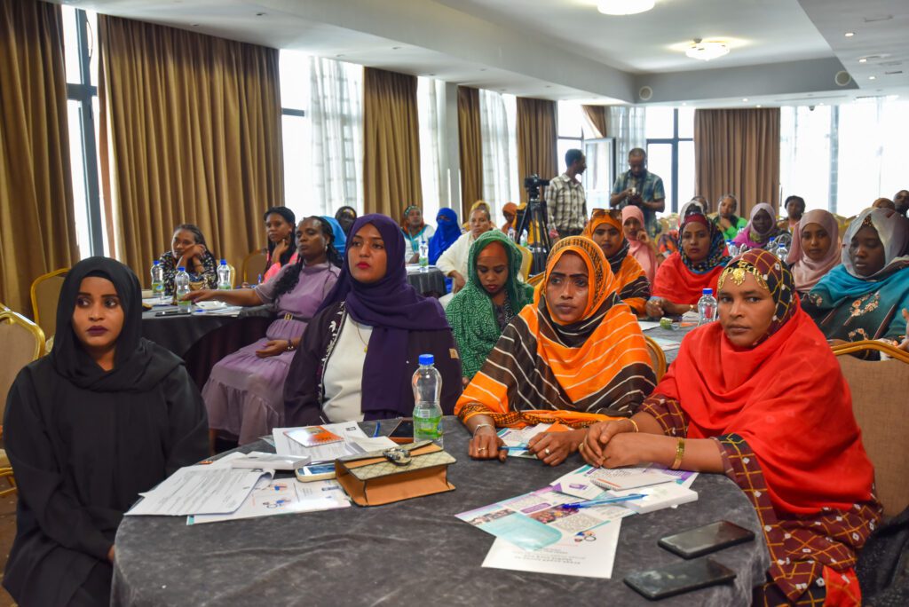 NEWA organized a three-day capacity building training on political participation and election in collaboration with NEBE and UN Women Ethiopia. The training aims to empower female candidates for the upcoming elections, enhancing their capacity for active political participation nationwide. The training kicked off with the opening speech of H.E Melatwork Hailu, Chairperson of the National Election Board of Ethiopia. “Women's participation in politics not only promotes women's rights but also safeguards the rights of other marginalized groups.” The participants came together to join the training from different parts of the nation including Benshangul Gumz, Gijiga 2/Somali, Central Ethiopia: Miskan and Mareqo and Afar region.