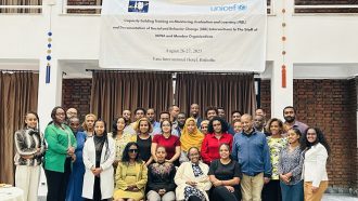 NEWA, with support from UNICEF, organized a two-day capacity building training (on “Monitoring, Evaluation and Documentation of Social and Behavior Change Communication (SBCC) Programs.”
