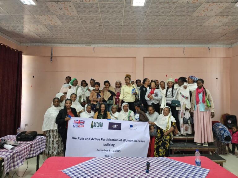 EWPB regional initiative in Tigray, with the support of the NEWA, conducted a two-day training on the role and active participation of women in post-war peacebuilding in Tigray