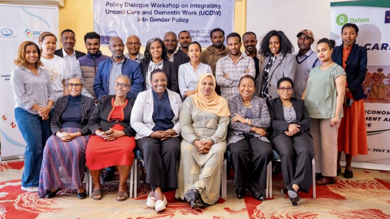 NEWA, in collaboration with IDRC and Oxfam GB Ethiopia, convened a Policy Dialogue on Integrating Unpaid Care and Domestic Work (UCDW) into Gender Policy Frameworks.
